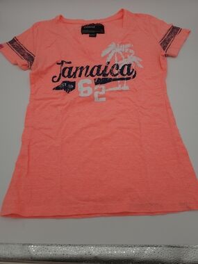 SunKissed Island Orange Neon Tshirt Jr XL Beach Athleisure Packable